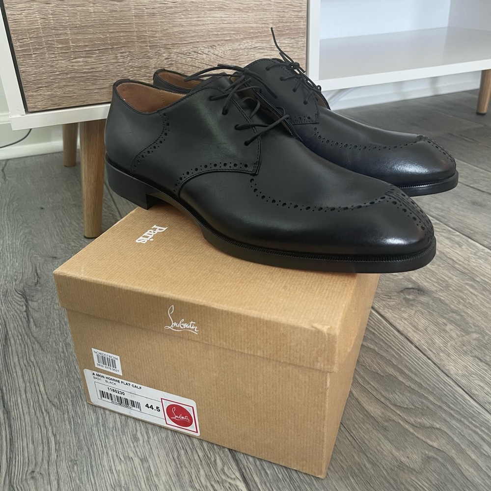 Christian Louboutin Black A Mon Homme Flat Calf Shoes